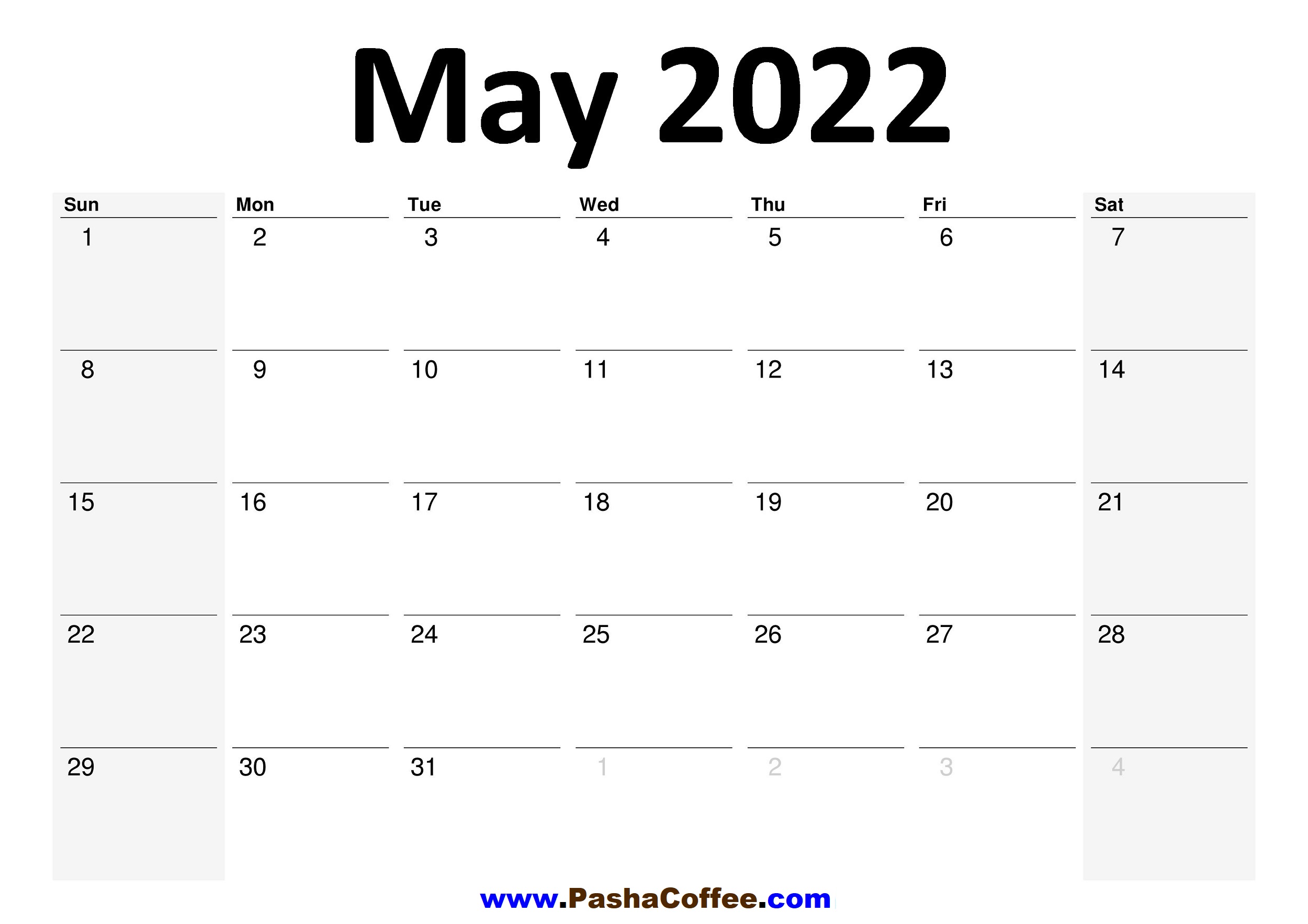 2022 may calendar planner printable monthly pashacoffee com