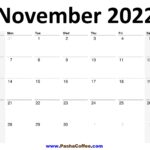 2022 November Calendar Planner Printable Monthly