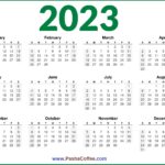 US Printable 2023 Calendar Free Download