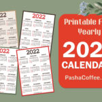 2022 Calendar with Holidays, Printable Free, Vertical