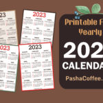 2023 Calendar, Printable Free, Vertical