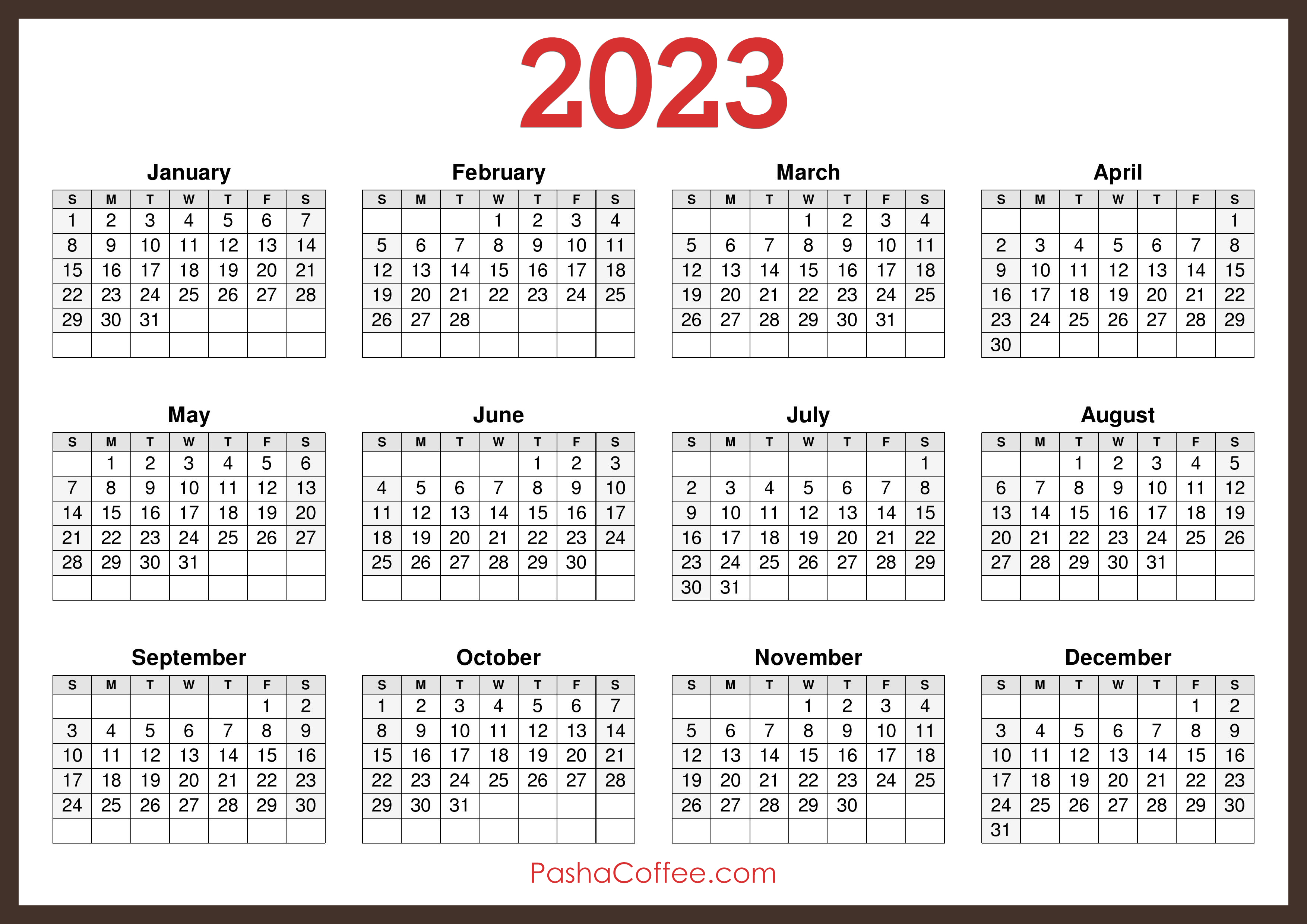 2023 Week on One Page Agenda {Printable PDF}