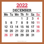 December 2022 Monthly Calendar with UK Holidays, Printable Free, Beige