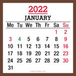 Calendar-2022-January-With-UK-Holidays-Brown-MS-001