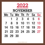 Calendar-2022-November-Brown-MS-001