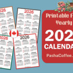 2026 Calendar with Canada Holidays, Printable Free, Vertical 2026-Calendars-With-CA-Holidays-001