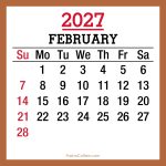 2027-Calendar-February-Beige-SS-001