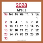 2028-Calendar-April-Beige-SS-001