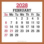 2028-Calendar-US-Holidays-February-Beige-SS-001