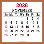 2028-Calendar-US-Holidays-November-Beige-SS-001