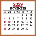 2029-Calendar-Canada-Holidays-November-Beige-SS-001