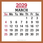 2029-Calendar-March-Beige-SS-001