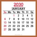 2030-Calendar-Canada-Holidays-January-Beige-SS-001
